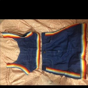 Fashion Nova colorful jean dress